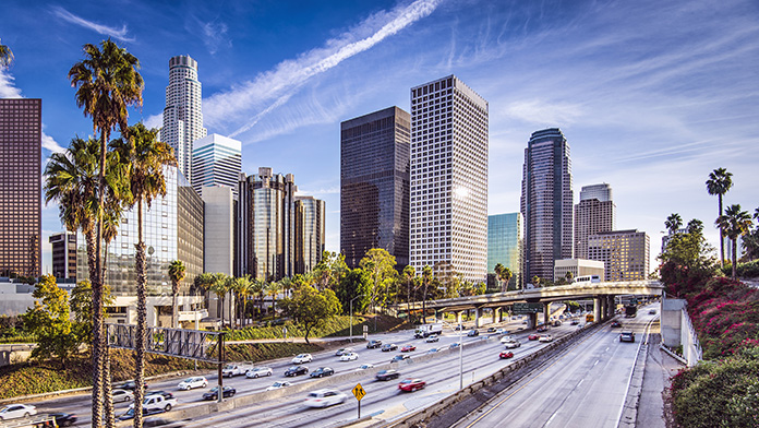 Californian city skyline