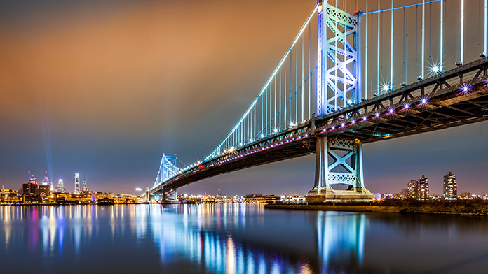 Delaware city skyline