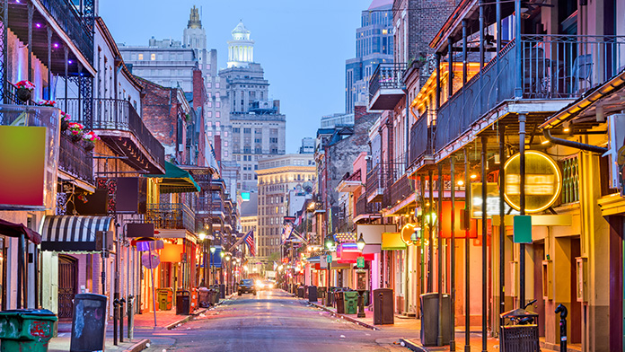 A city street in Louisiana