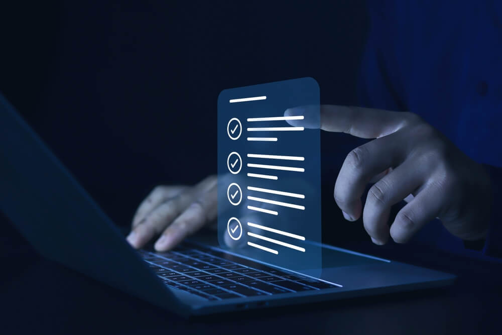 A person pointing at a projection of a list. Learn more about the medical narcotics list here.